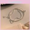 Elegant Double-layer Faux Pearl Bracelet For Women Fashionable High-end Jewelry