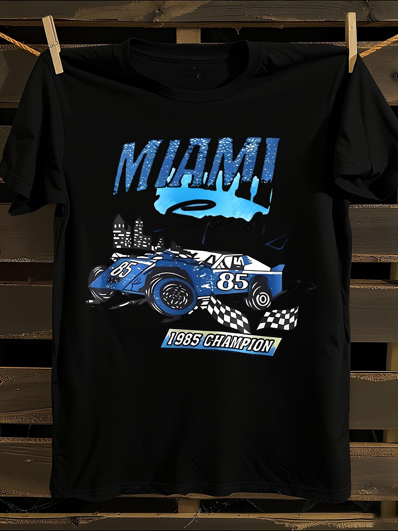 WoMiami Racing Car Graphic Tshirt XXXXL