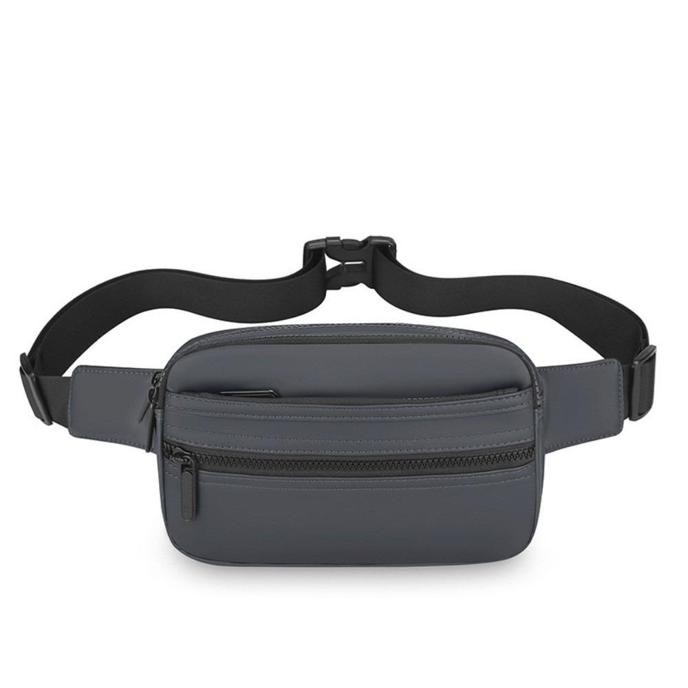 

Легкая мужская поясная сумка, регулируемая беговая сумка-ремень, нагрудная сумка кроссбоди, для кемпинга серый