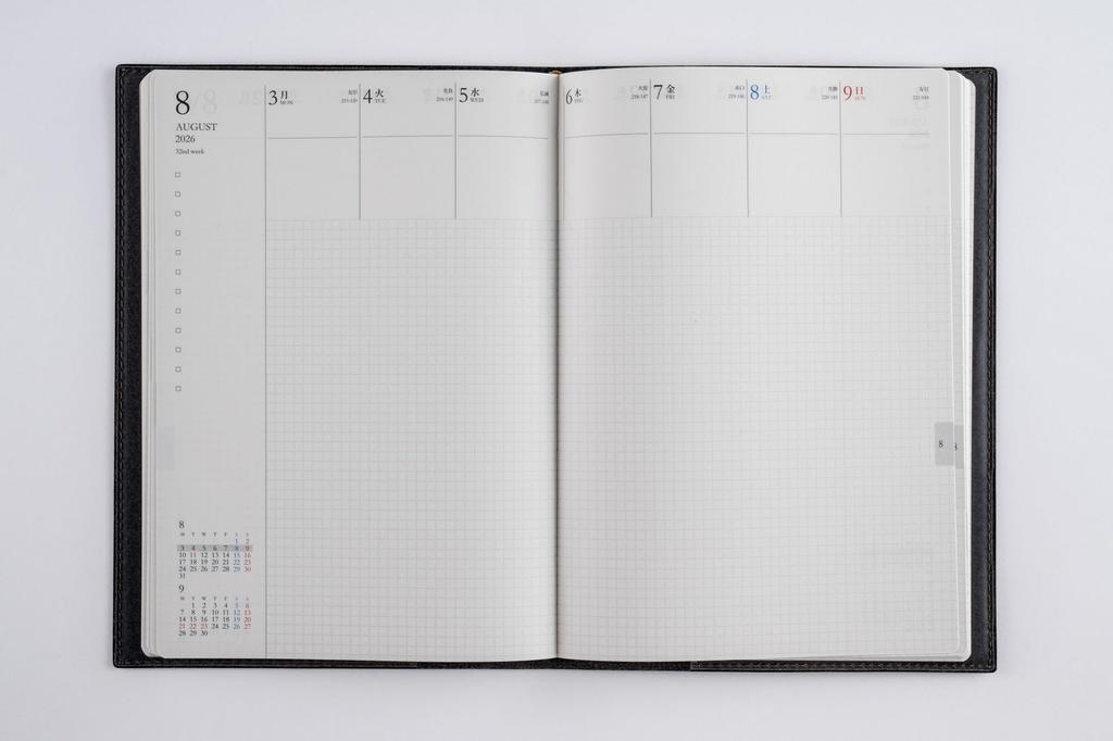 Takahashi 2026 A5 Weekly Desk Casual Size 429 December Diary, 10, Olive, No. (Starts 2025)