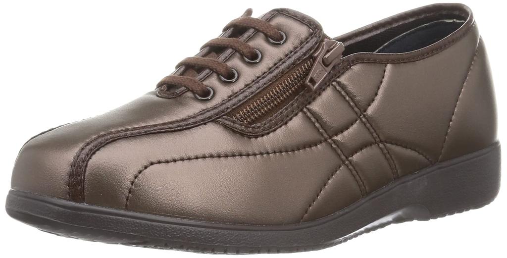 Elder Relaxed Medical Size Size 4E Women's Shoes, 323, Gray, 24.5 cm,