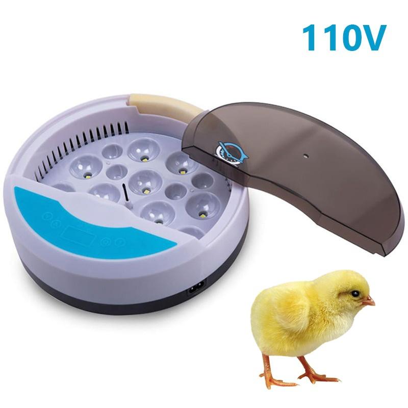 110V/220V Yumurta Kuluçka Makinesi LED Otomatik Civciv Çıkarma Makinesi Sıcaklık Kontrollü Dijital Kuluçka Makinesi 9 Yumurta Mini Civciv Büyütme Makinesi Kanatlı Kuş
