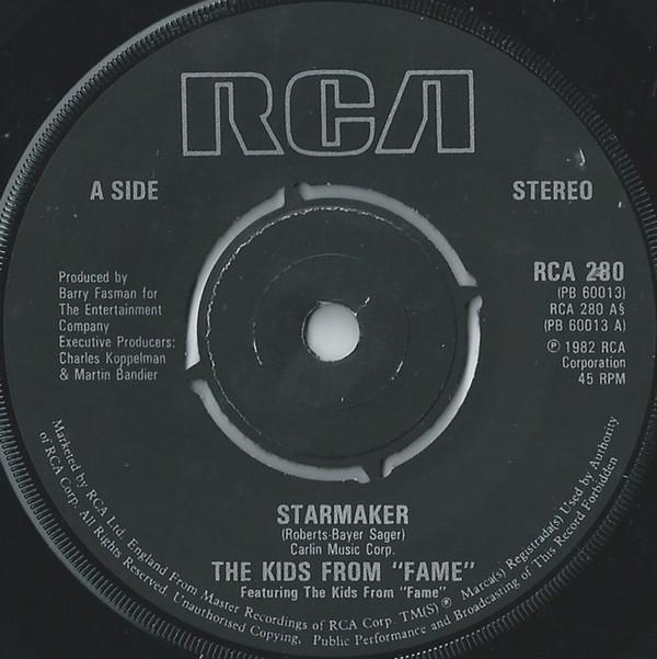 

7inch Record KIDS FROM FAME Starmaker RCA280 RCA 1982 UK Pop Used