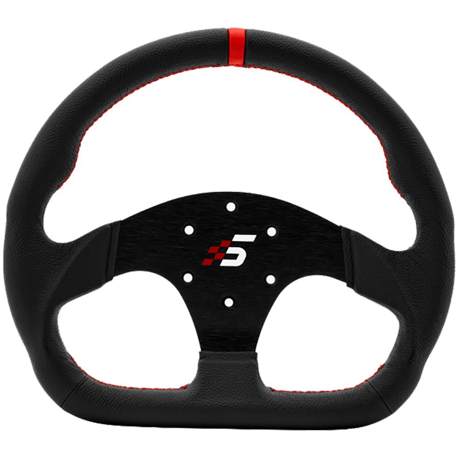 Volante SIMAGIC a forma di D senza HUB 325 mm Pelle