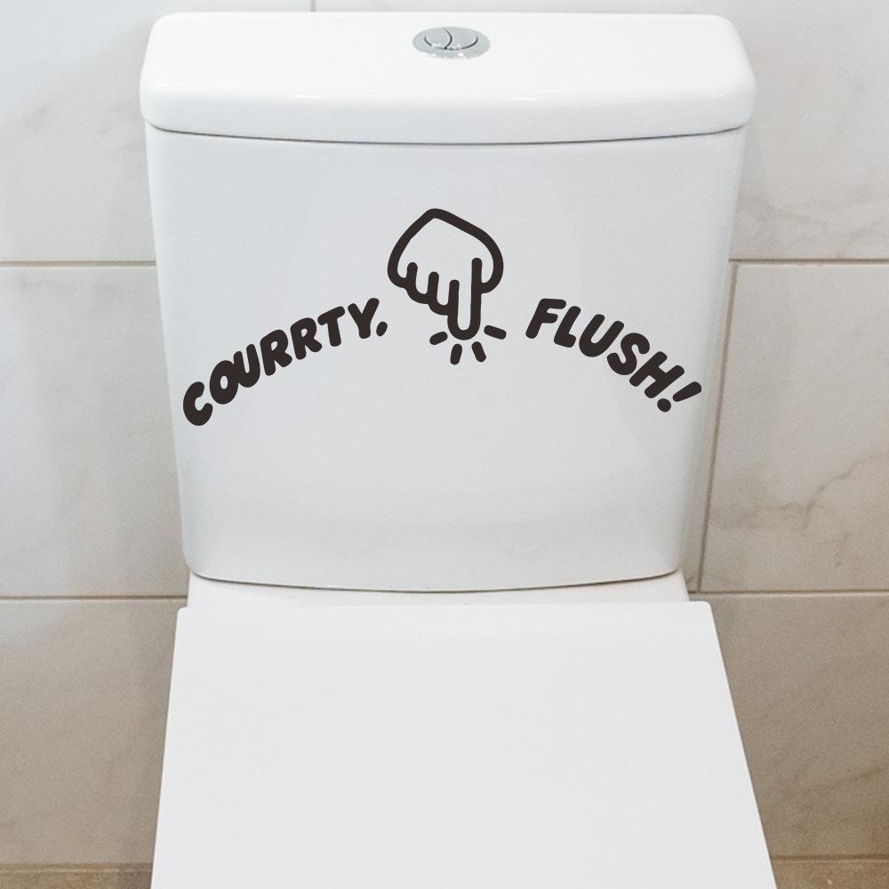 Einfache Geste Badezimmer WC Aufkleber Dekorative Wandaufkleber