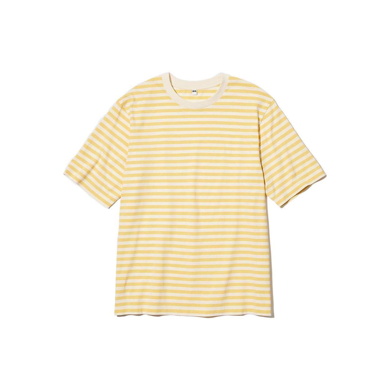 UNIQLO Striped Round Neck Pullover Short