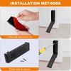 Kick Down Door Stoppers Self Adhesive Pedal Door Stop Doorstop Holder No Drilling Stainless Steel Anti-Slip