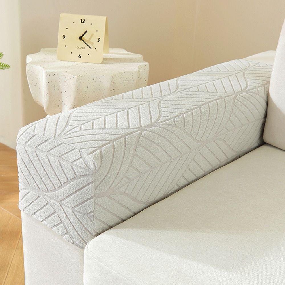 Modern Stretch Sofa Armrest Cover Elastic Anti-slip Sofa Cover Jacquard Fabric Couch Arm Protector for Home Furniture Decor