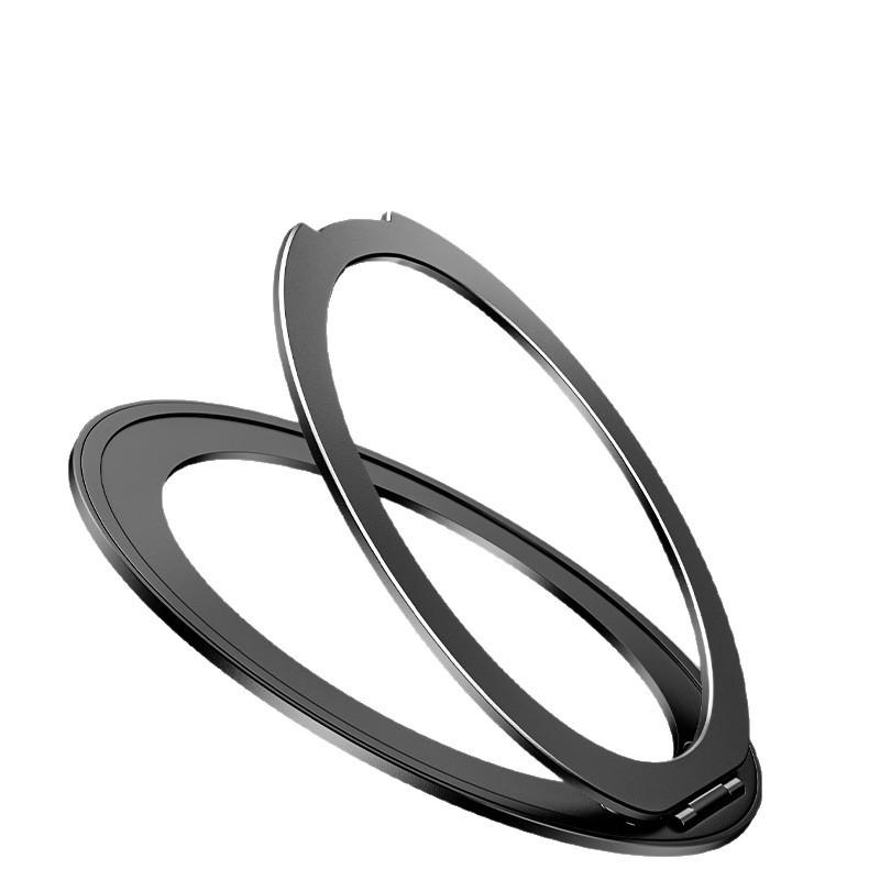 Rotary Decompression Portable Invisible Back Sticker Fixed Multi-function Magnetic Suction Metal Hollow Mobile Phone Holder Car Universal
