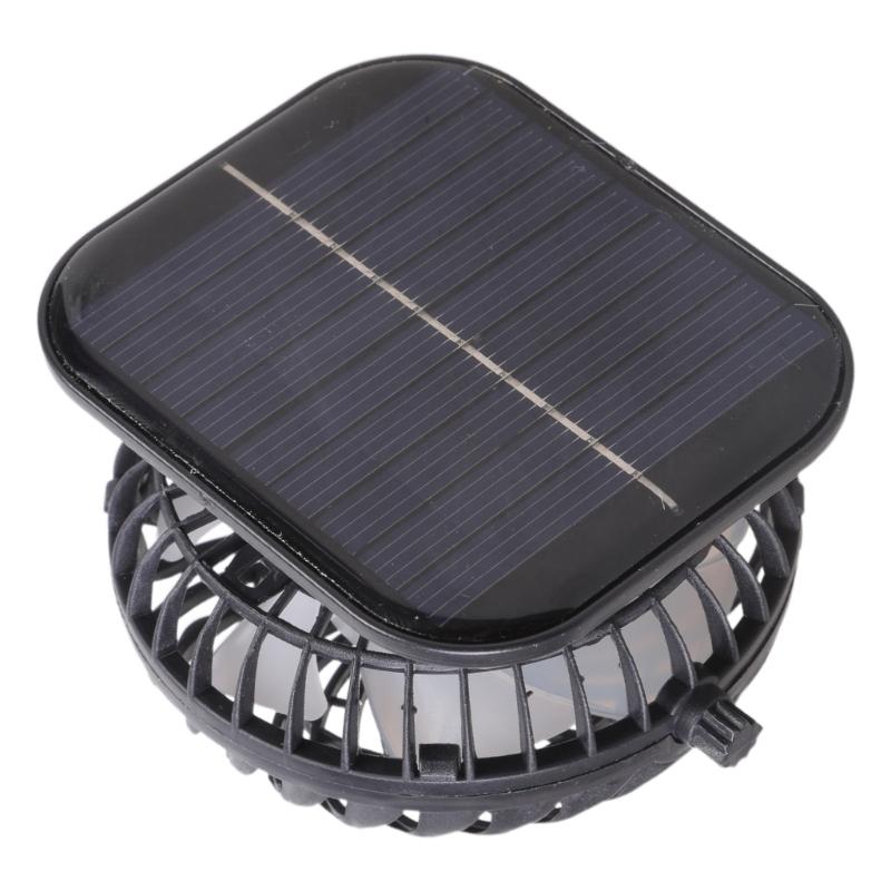 Clip Fan Solar USB Rechargeable Battery Fan Large Wind Cooling Handheld Hole Digging Electric Fan Multipurpose