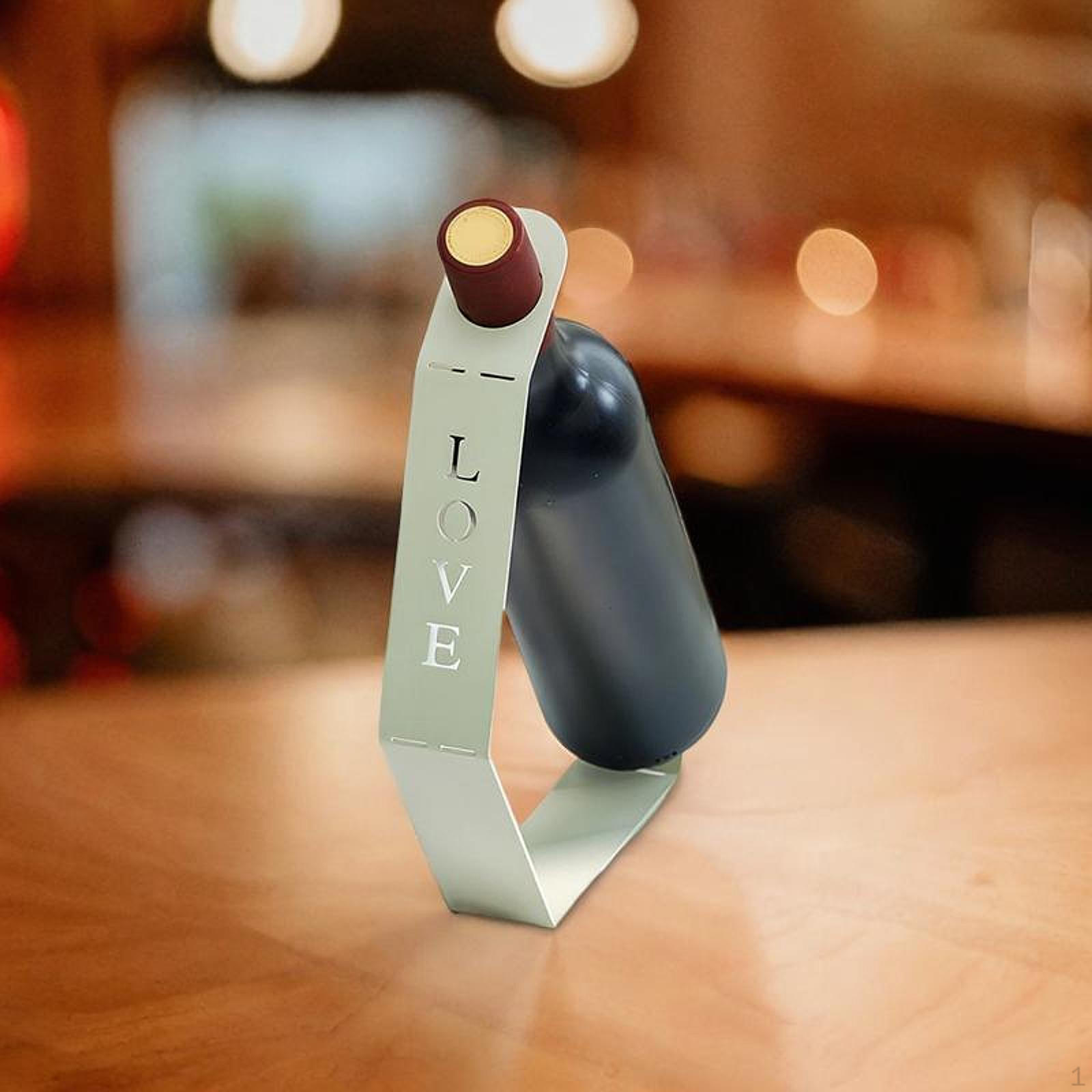 

Single Tabletop Rack Holder Accessories Iron Storage Stand Display for Bar Basement Kitchen белый