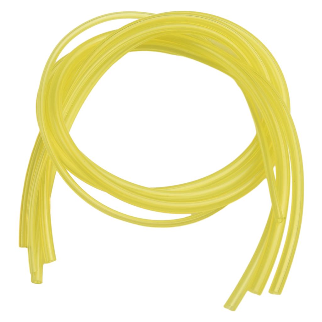 4pcs/set 4 Sizes Trimmer Chainsaw Blower Yellow Fuel Line Hose Gas Pipe Tubing Fuel Lines Tools Parts Accessories