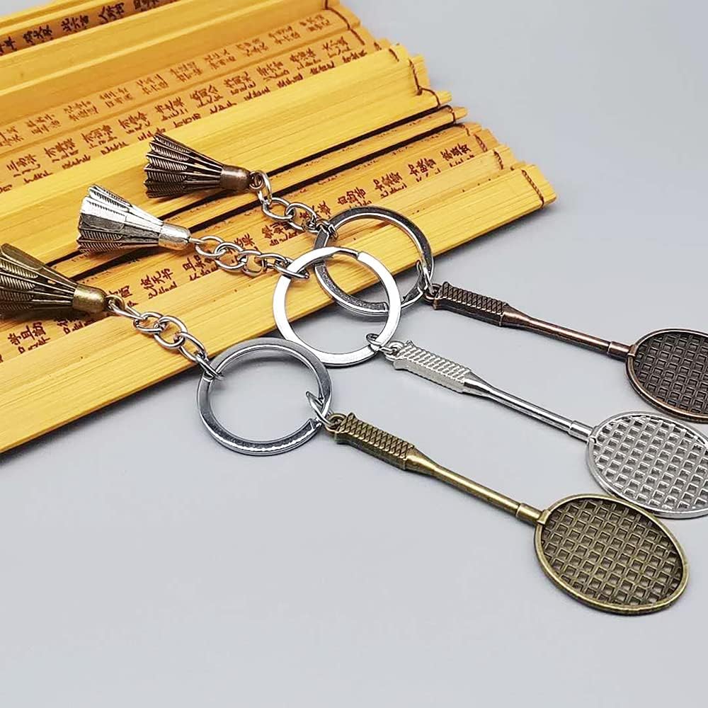 Kreatywne Mini Breloczki Do Badmintona, Vintage Sportowe Breloczki Do Kluczy Samochodowych, Akcesoria Do Plecaków Dla Mężczyzn I Kobiet, Prezenty Klubowe