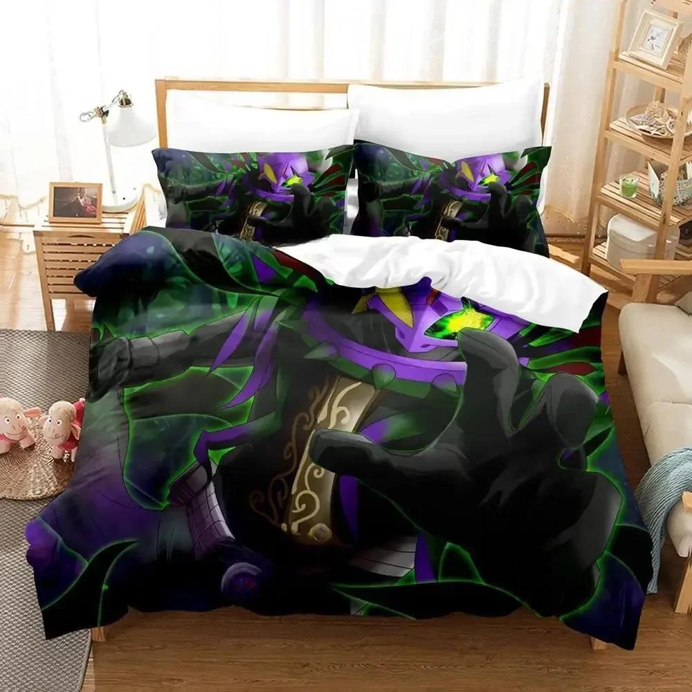 Kamen Rider Geats Beding Set Single Twin Ful Quen King-Sized Dimensionsd Dimensions Bed Linen Set Adult People Kid Bedrom Duvet cover Sets 3D Anime