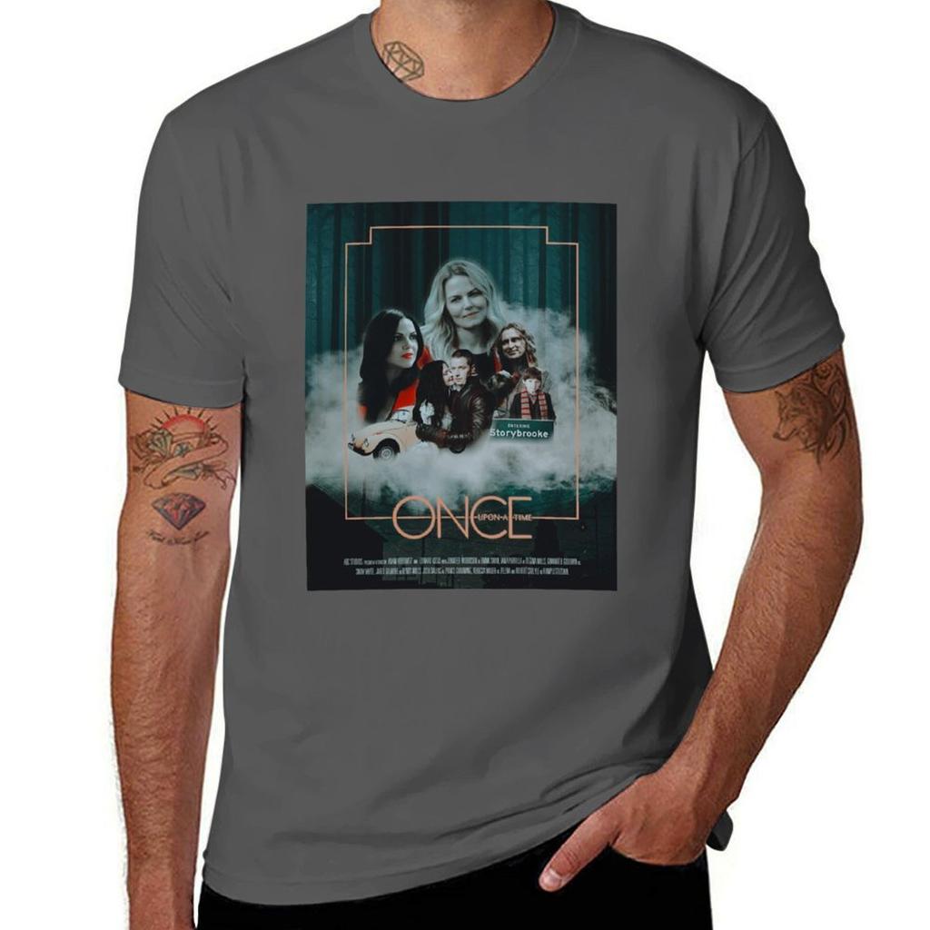 Once Upon A Time Poster Tshirt Water Resistant Casual Tshirt
