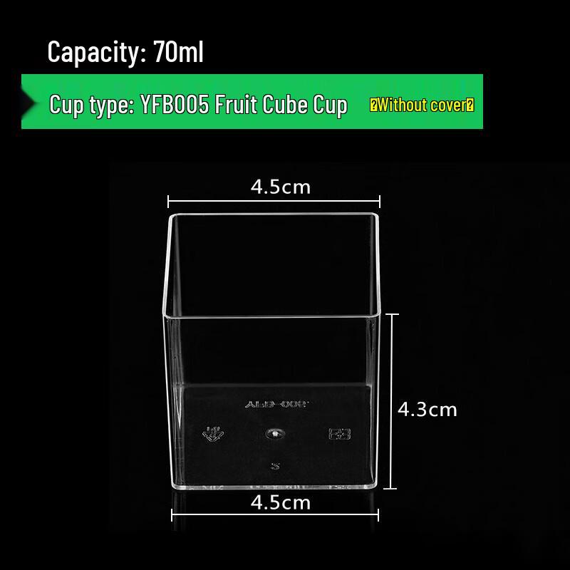 

Disposable Square Mousse Pudding Cups