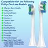 4-8-12-20 Peças Cabeças de Escova de Reposição Compatíveis com Escova de Dentes Elétrica Philips Sonicare Snap-on, Cabeça de Escova de Dentes Profissional