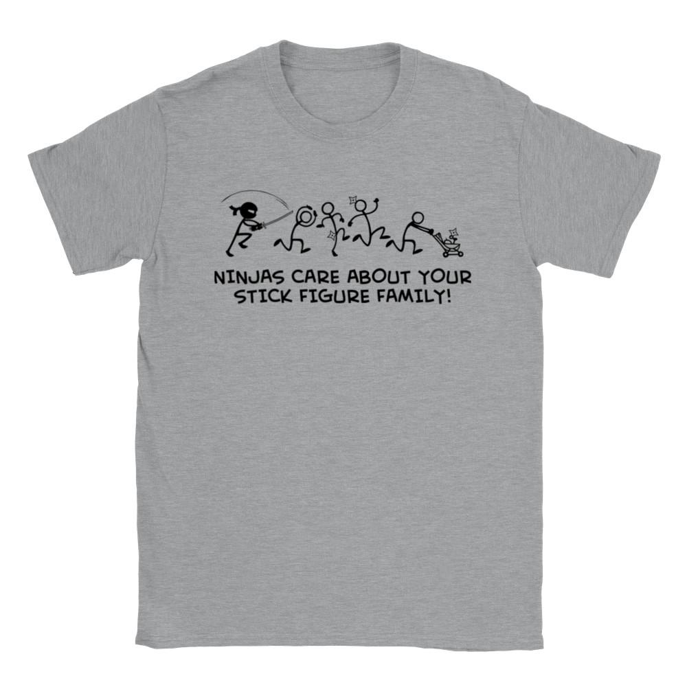 Ninjas Care About Your Stick Figure Family - Classic Unisex Crewneck T-shirt Unisex T-Shirt S