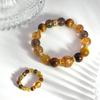 Crystal Trendy Womens Beaded Rings Set Showcasing Rich Colors And Design Elegant