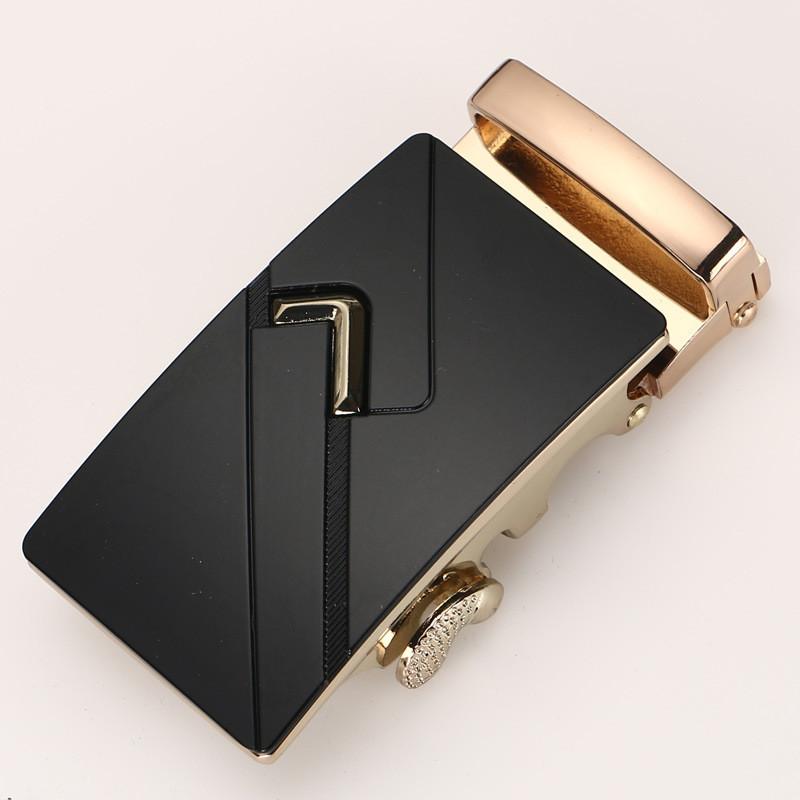 Mens Fashionable 35cm Automatic Buckle Waist Belt Durable Metal Design For Business Casual Or