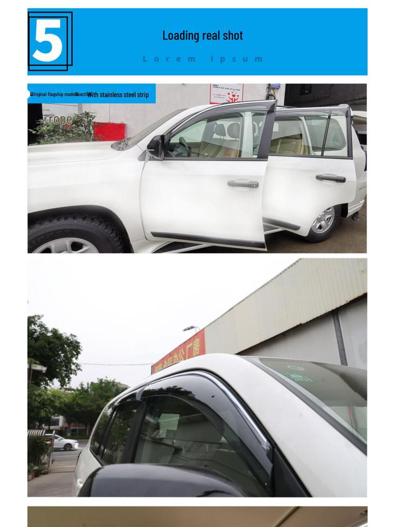 Rain Guards for 08-21 Land Cruiser LC200 - Modified Window Accessories