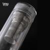 Yuzun 300ml Double-Walled Glass Tea Infuser Mug with Lid