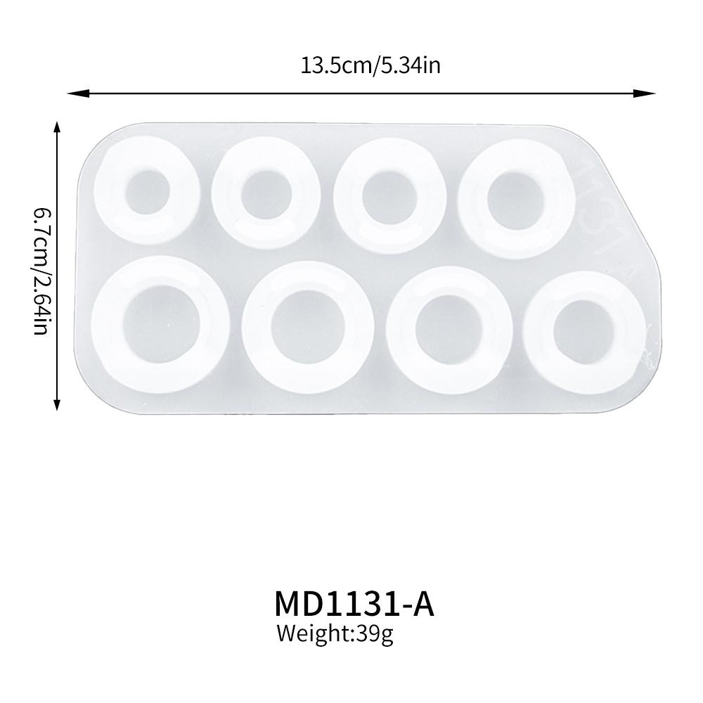 Mixed Size Rings Epoxy Resin Molds UV Silicone Casting Crafts Mould Rings Pendants For DIY Jewelry Making Findings Supplies