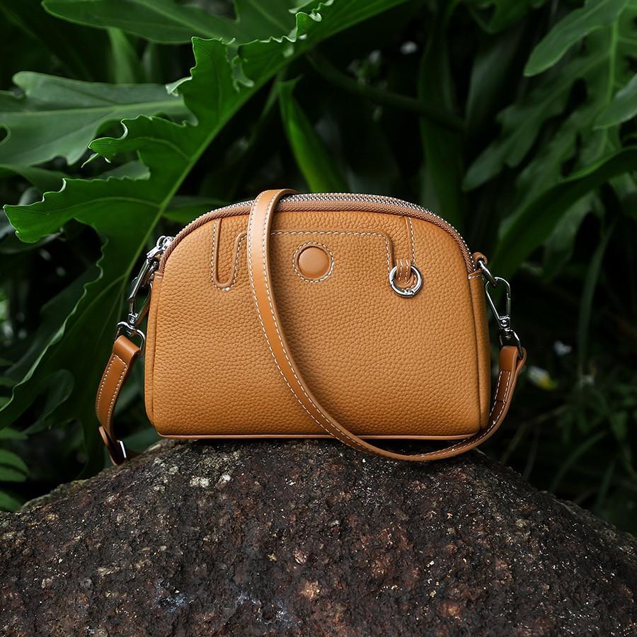 Leather Women'S Bag Fashion Mini Change Bag Mother Bag First Layer Cowhide Single Shoulder Versatile Messenger Women'S Bag