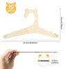 20Pcs Wooden Baby Hangers Smooth Mini Toddler Wooden Clothes Hanger Rack Kids Present Home Girls Princess Room Nursery Decor