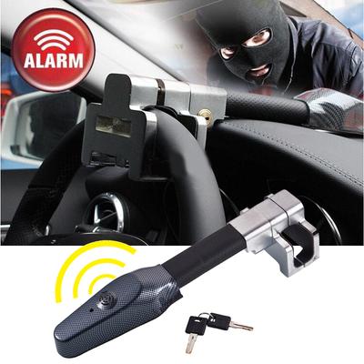 Anti-Theft Car Security Alarms Bell Loud Sound Steering Wheel Locks Clamp T-lock Universal, Batteries Excluded, Not Fit for Van