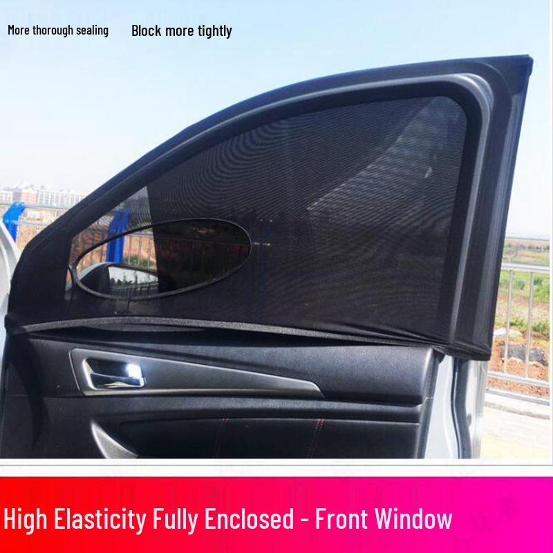 Multi-Functional Car Window Sunshade & Anti-Mosquito Mesh Ventilation Screen