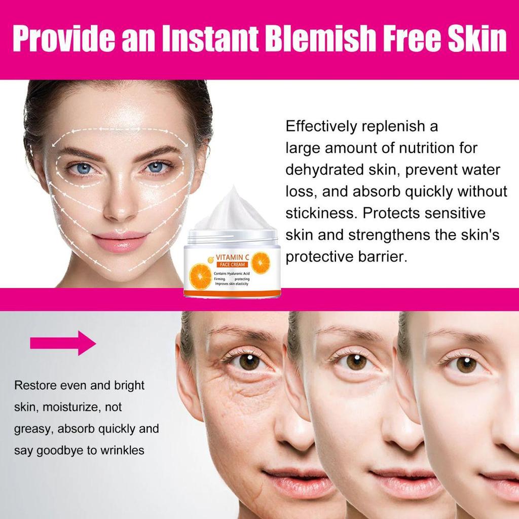 Vitamin C Cream To Fade Fine Lines Women's Face Cream Anti-aging Face Cream Women's Face Cream