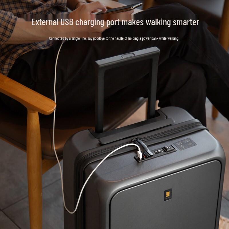 LEVEL8 20-inch Front-Opening Hardside Spinner Luggage