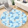 1pc Dinosaur Eggs Carpet for Office Non-Slip, Round Carpet, Soft & Comfortable, Carpet for Office, Lightweight Round Floor Mat