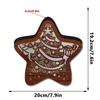 Christmas Festival LED Wooden Star Ornament - Creative Night Light Decoration