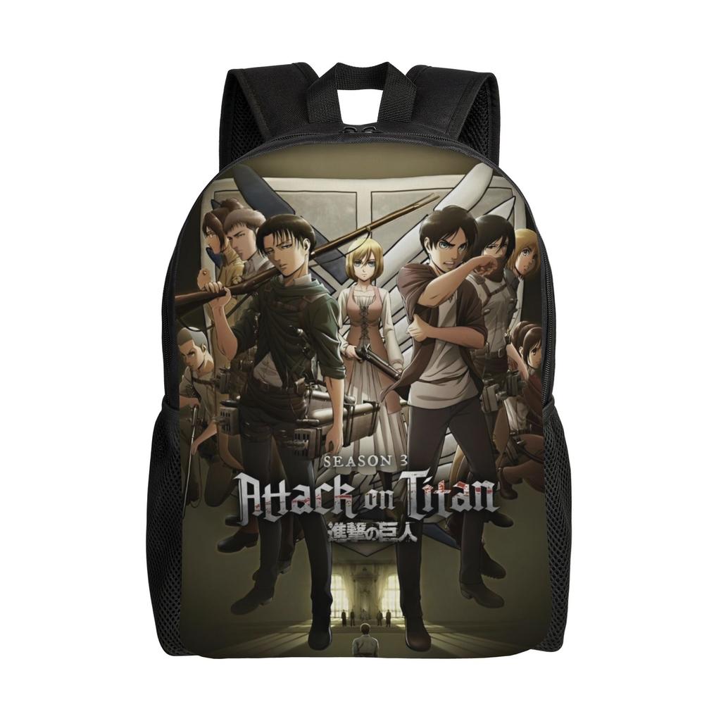 Wings of Freedom Shingeki No Kyojin  Anime Backpack Fashion High School Work Daypack Attacks on Titans Laptop Shoulder Bag Gift
