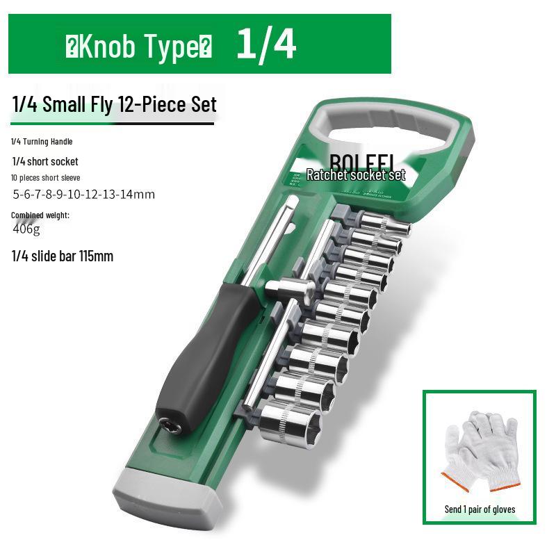 Universelles Sechskant-Ratsche-Steckschlüssel-Set für schnelle Autoreparaturen