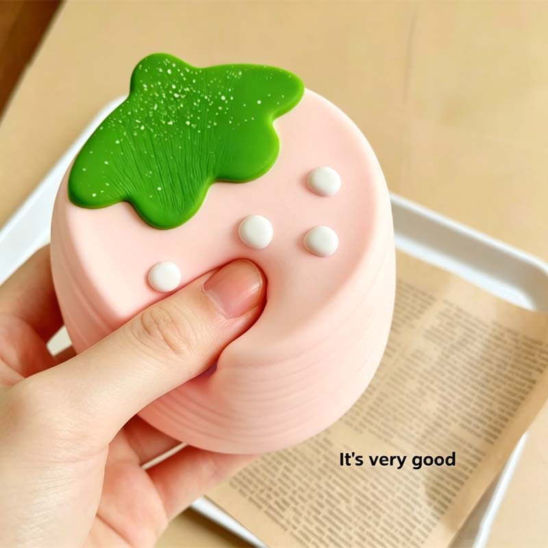 Squishy Simulated Strawberry Cake Fidget Toys Slow Rising Antistress Squeeze Toy Anxiety Gifts For Adult Fun Relief Squeeze Toys