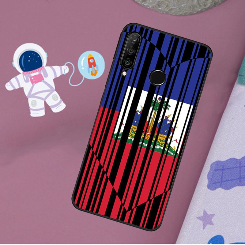 Vintage Haiti Haitian Flag For Huawei Nova Y72 Y73 Y60 Y70 Y90 Y61 Y91 7i 8i 11i 12i 12s 9 10 SE P20 P30 P40 Lite Case