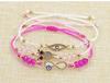 Bohemian Hand-woven Colorful Seed Bead Adjustable Bracelet with Rhinestone Connector