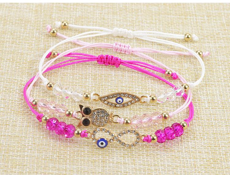 Bohemian Hand-woven Colorful Seed Bead Adjustable Bracelet with Rhinestone Connector
