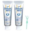[Set of 2] Brilliant More Double Apricot Mint 90g X 2 Bottles + Ultra Floss S 1 Bottle