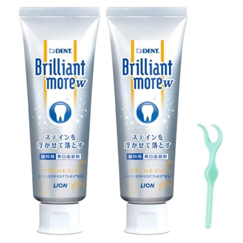 

[Set of 2] Brilliant More Double Apricot Mint 90g x 2 bottles + Ultra Floss S 1 bottle