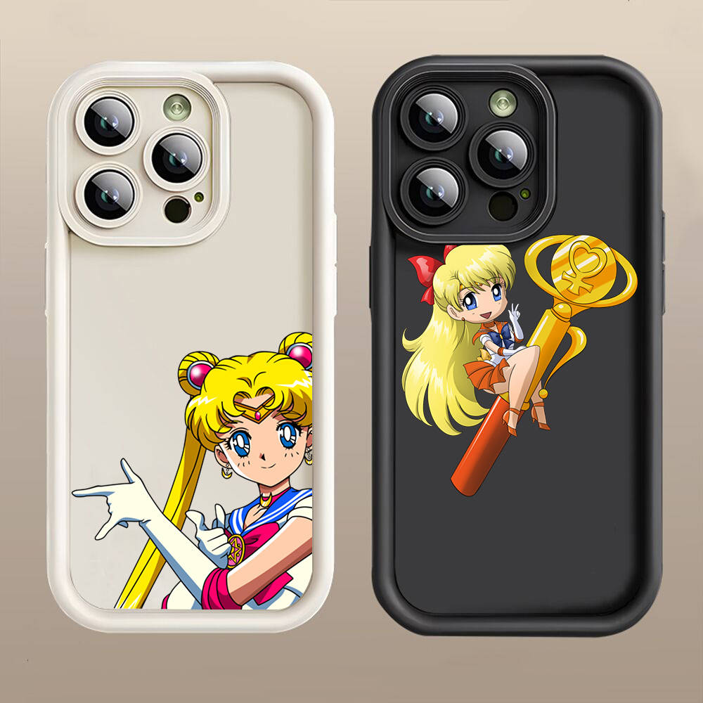 D-41 Cute Sailor Moon  Case for iPhone 15 14 13 12 8 Plus Samsung S24 S23 Ultra A04S A05S Huawei P40 P50 P60 Nova 11 Pro Max OPPO A17K Reno 10