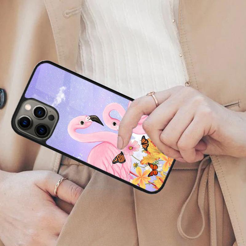 Flamingo Heart Magnetic Phone Case For APPLE iPhone 17 Air 16 14 13 12 Pro Max 15 Plus Wireless Charge With MagSafe Cover