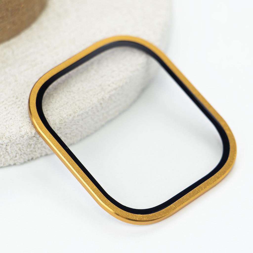 Gehärtetes Glas HD Vollfolie Metall Kratzfester Bumper Displayschutz kompatibel Für Apple Watch Ultra 3 2 49mm