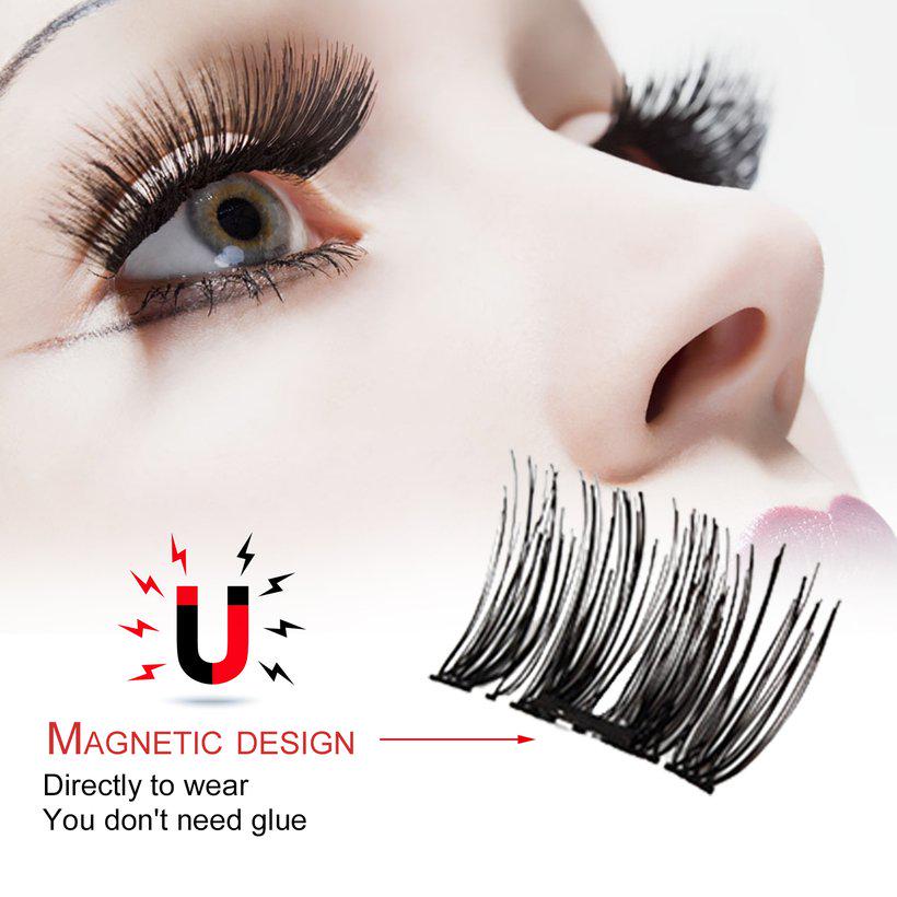 Buy Dayupupup 3D Eyelash Glue Free Eyelashes 4 Pieces Recycle