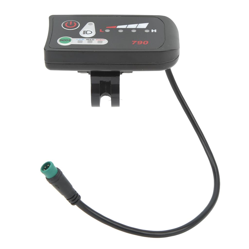 LED-Power-Display-Panel für Elektrofahrrad, Modifikations-Display-Meter mit wasserdichtem 5-Pin-Stecker für 22,2 mm Lenker, 48V