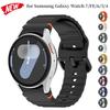 Official Silicone Strap for Samsung Galaxy Watch 7/FE/6/5/4 44mm 40mm 5 Pro Wave Bracelet for Watch 6 4 Classic 46mm 42mm Band