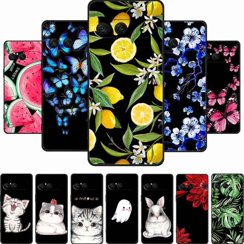 For Sony Xperia 10 VII Phone Case Cartoon Cat Soft Back Cover Black Silicone Case For Sony Xperia 10 VII 2025 Case Coque Funda